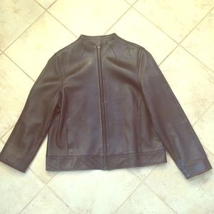 Valerie Stevens Lamb Leather Jacket